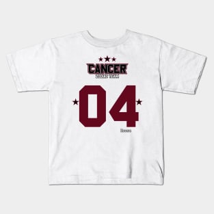 Zodiac Majesty Sport Cancer Team V2 Kids T-Shirt